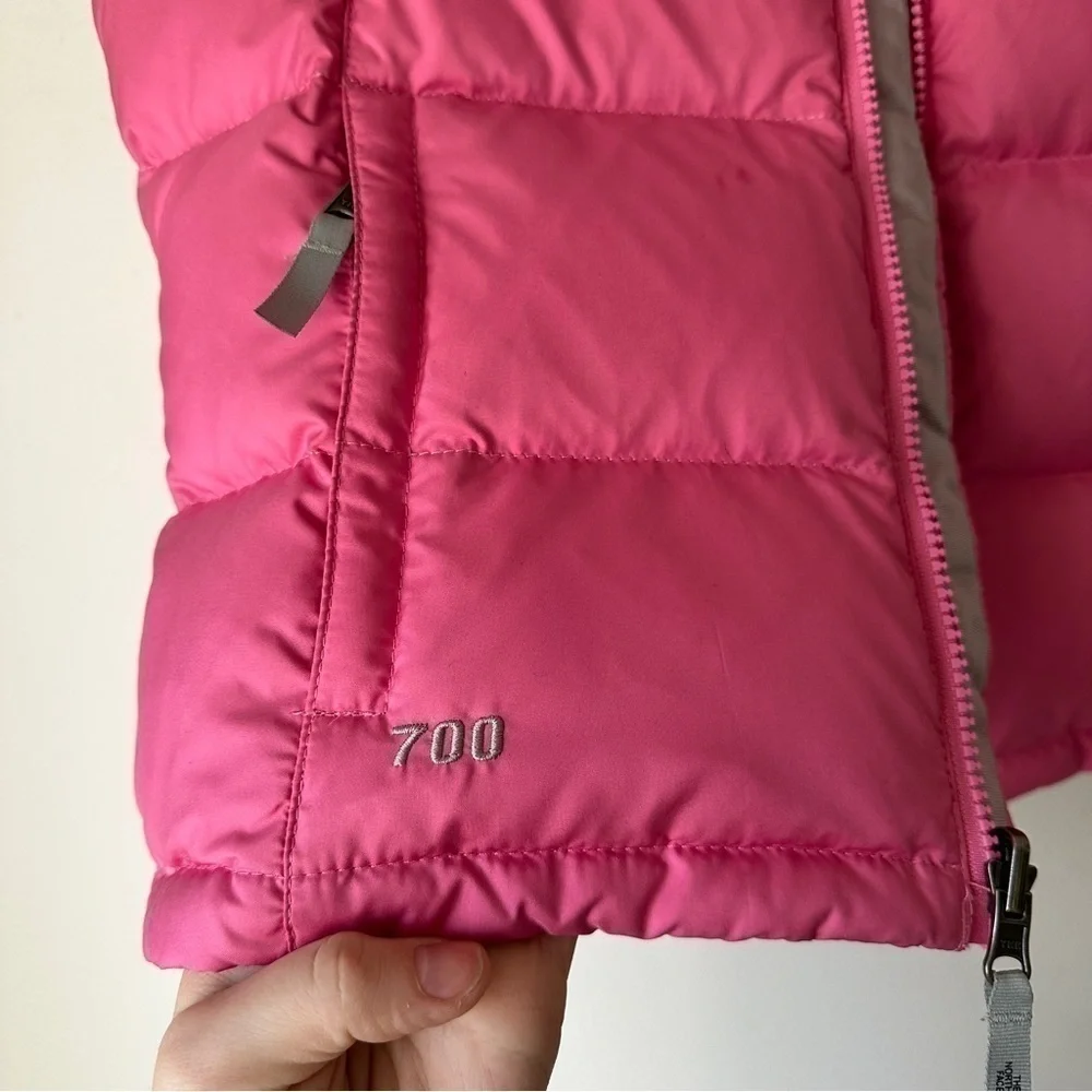 The North Face Goose Down 700 Puffer Jacket Vest in Pink size XS